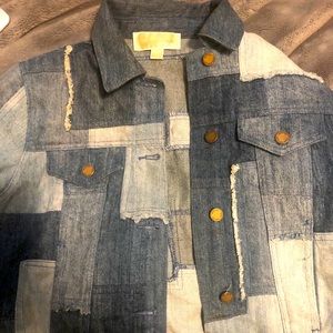 Michael Kors Patchwork Denim Jacket